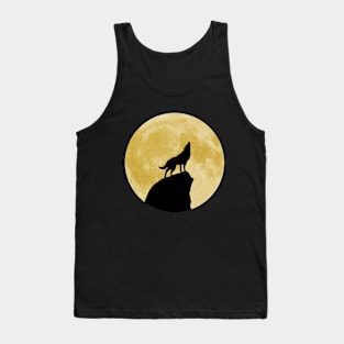 Wolf Howling at the Moon Tank Top